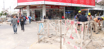 Soterrado de cables y renovación de veredas en el centro de San Miguel