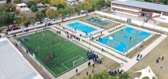 Leo Nardini inauguró el “Playón Multideportivo Villa de Mayo”