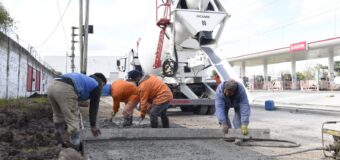 Leo Nardini supervisó obra de repavimentación e hidráulica de Av. Constituyentes en Tortuguitas