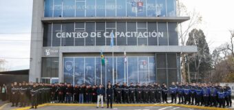 Achával acompañó a agentes de Guardia Urbana en el inicio de nuevo ciclo de formación