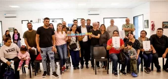 Federico Achával acompañó a las familias beneficiadas por el programa CREA