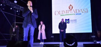 A estadio lleno se realizó la apertura de las Olimpíadas Malvinenses