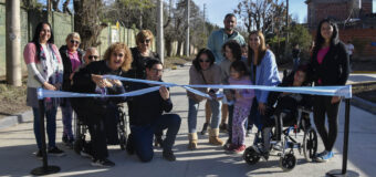 Nardini inauguró una nueva obra de pavimentación en la ciudad de Los Polvorines