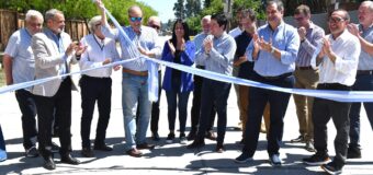 Nardini inauguró dos obras articuladas con el sector privado