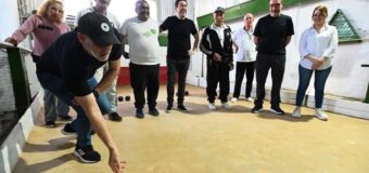 Nardini «arrimó la bocha» por el deporte social y los clubes de barrio