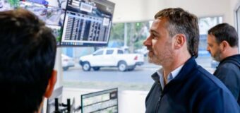 Achával inauguró el nuevo Centro de Monitoreo del Paseo de la Estación