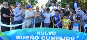 Nardini inauguró el primer tramo de la calle Alfredo Palacios