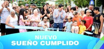 El Intendente Leo Nardini inauguró nueva obra de pavimentación en Grand Bourg