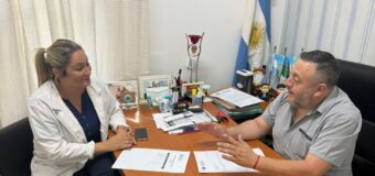 El Sec. de Gobierno de José C. Paz, Pablo Mansilla, se reunió con la Directora del Htal. Odontológico para articular visitas guiadas al nosocomio municipal