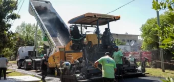 Avanza la construcción de nuevos asfaltos en el partido de Pilar