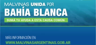 “Malvinas unida por Bahía Blanca”: se inició la campaña solidaria para ayudar a las víctimas del temporal