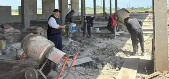 José C Paz: Mario Ishii recorrió el avance obra del nuevo laboratorio
