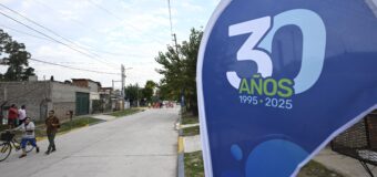 Leo Nardini, inauguró la primera etapa de pavimentación de la calle Romain Rolland en la ciudad de Los Polvorines.