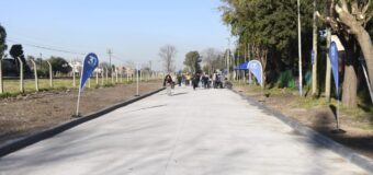 Nardini habilitó nuevas cuadras de pavimentación claves para la conectividad de Tierras Altas y Tortuguitas