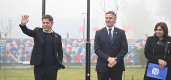 Achával inauguró la Escuela Nº14 junto a Axel Kicillof: «Hoy en Derqui cada escuela tiene edificio propio»