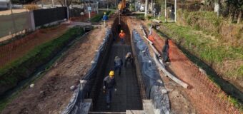 Pilar: El Municipio avanza con una obra hidráulica clave para evitar inundaciones
