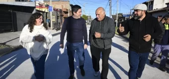 Nardini habilitó las primeras tres cuadras del plan de reestructuración vial del casco céntrico de Grand Bourg