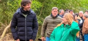 Juan y Eva Andreotti inauguraron un nuevo espacio verde frente al río en el EcoParque de San Fernando