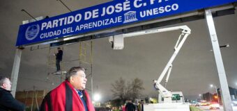 José C. Paz avanza en tecnología de seguridad vial: nuevo pórtico con lectoras de patentes