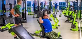 Juan Andreotti presentó la ampliación y renovación del Gimnasio de musculación del Poli N°3