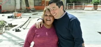 Nardini recorrió una obra clave en la conectividad del distrito