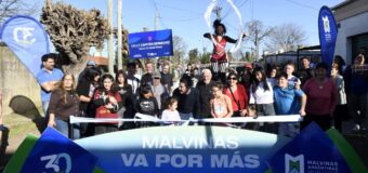 El intendente Leo Nardini inauguró nuevos pavimentos en Malvinas Argentinas