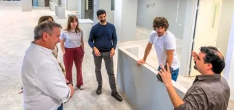 Juan Andreotti visitó la obra del nuevo Sector de Internación Pediátrica del Hospital Provincial Cordero