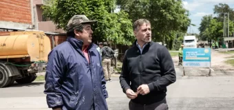 Federico Achával recorrió la repavimentación de William Morris