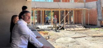 Achával recorrió el avance de la obra de la Universidad Nacional de Pilar