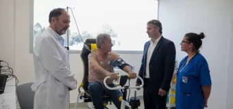 Federico Achával recorrió el nuevo Centro Cardiovascular que ya comenzó a funcionar en el HCP