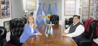 El intendente Mario Ishii recibió en su despacho a la vicegobernadora Verónica Magario