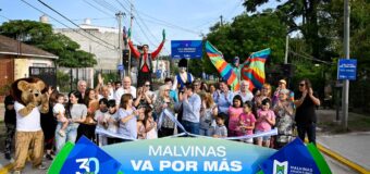 Villa de Mayo: Nardini inauguró la pavimentación de la calle Arquímedes