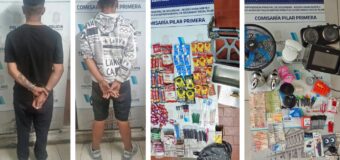Pilar: Dos delincuentes detenidos por robar en una escuela