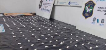 Pilar: Una detenida y más de 200 dosis de cocaína secuestradas