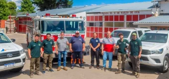 La donación de San Fernando llegó a los bomberos de la Patagonia