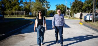 Nardini habilitó una nueva pavimentación en Ing. Adolfo Sourdeaux