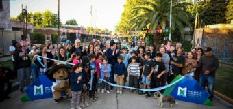 El intendente Nardini inauguró con 4 nuevas cuadras de pavimento en el barrio Estudiantes de Grand Bourg