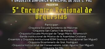 José C. Paz será sede del 5° Encuentro Regional de Orquestas con entrada libre y gratuita