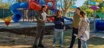 Juan Andreotti recorrió la última etapa de obra de un nuevo parque alrededor del Tren de la Costa