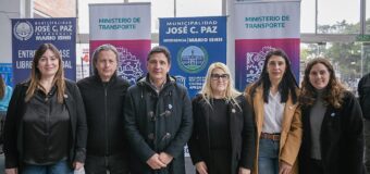 La municipalidad de José C. Paz entregó Pases Libres Multimodales y cascos en operativo de seguridad vial