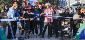 Nardini inauguró la primera etapa de pavimentación en el Barrio Primaveral