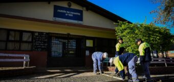 Malvinas Argentinas: obras de renovación en los ingresos escolares para celebrar los 50 años del Jardín 905