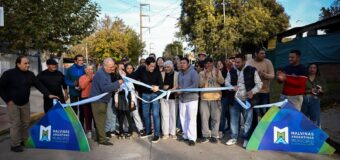 Nardini inauguró nuevas cuadras de pavimento en el Barrio Iparraguirre de Tierras Altas