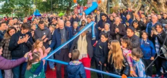 Juan Andreotti inauguró la Nueva Plaza «Padre Jorge Luis Lagazio»