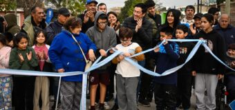 Nardini inauguró cinco nuevas cuadras en el barrio Rodríguez