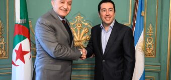 Nardini se reunió con el embajador de Argelia