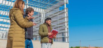 Juan Andreotti visitó el notable avance del Parque Industrial de San Fernando